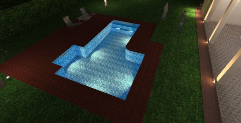 Designing pool lighting